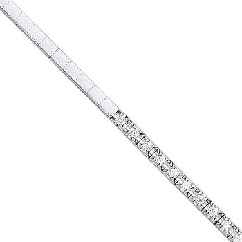 9ct White gold half eternity 0.33ct tennis bracelet