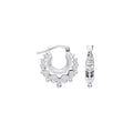 Sterling Silver 15.5mm Fancy Creoles