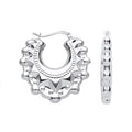 Sterling Silver 29.0mm Fancy Creoles