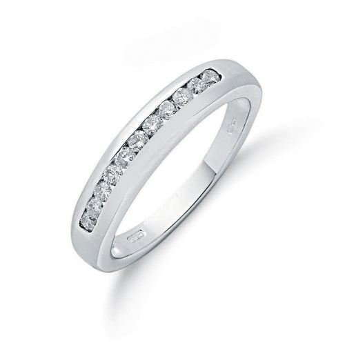 18ct White Gold 0.25ctw Diamond Eternity Ring