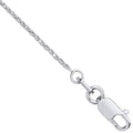18ct White Gold 1.0mm Spiga Chain