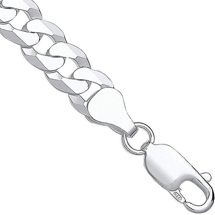 Sterling Silver 7mm Economy Flat Curb Chain