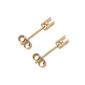 9ct Yellow Gold Earrings Mount 0.15ctw