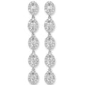 18ct White Gold 1.29ct Diamond Drop Earrings