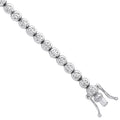 Sterling Silver Rubover Cubic Zirconia Tennis Bracelet