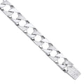 Sterling Silver 10mm Plain & Patterned Cast Bracelet