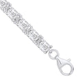 Sterling Silver Emerald Cut Cubic Zirconia Tennis Bracelet