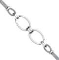 Sterling Silver oval circles bracelet