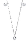 Sterling Silver Ball Necklace