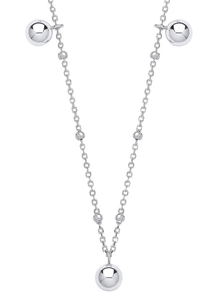 Sterling Silver Ball Necklace
