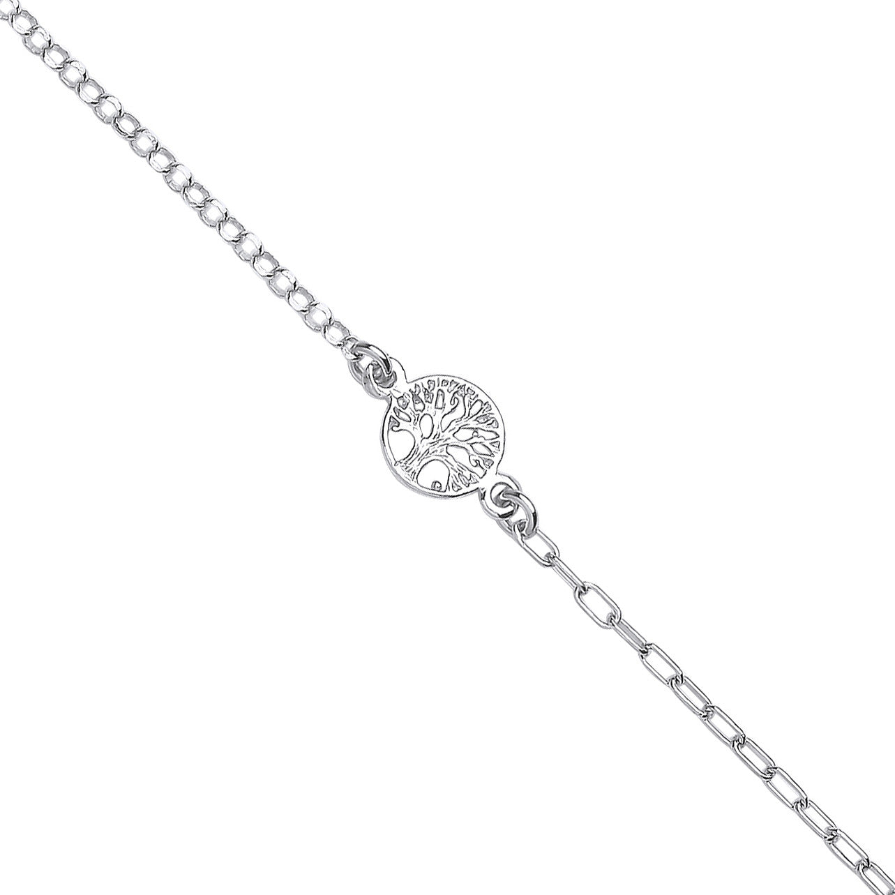 Sterling Silver Tree of Life Anklet