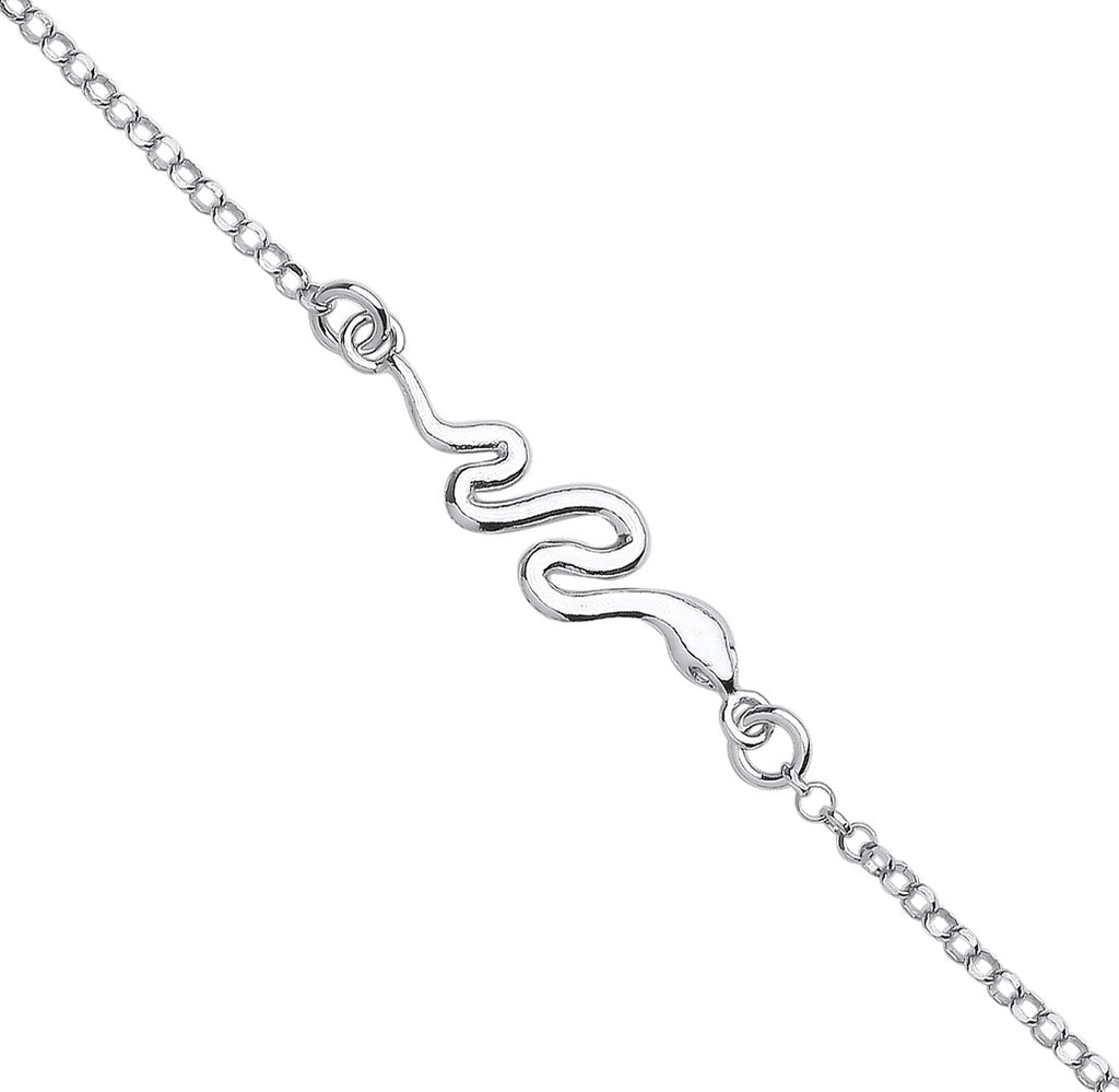 Sterling Silver Snake Ladies Bracelet