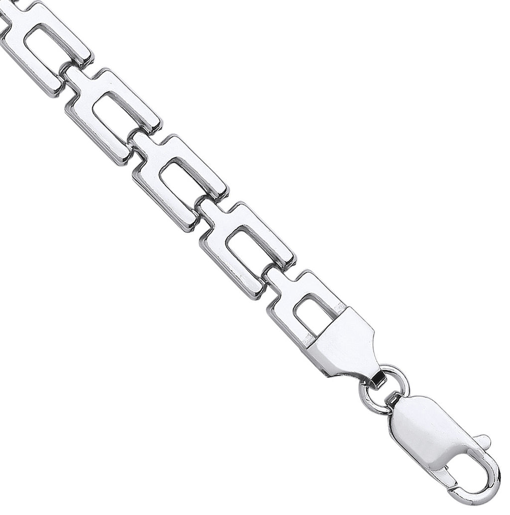 Sterling Silver 6mm Open Link Chain Bracelet
