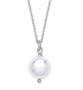 Sterling Silver 10mm with Pearl Necklace