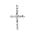 18ct White Gold 0.44ct Diamond Cross Pendant