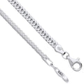 Sterling Silver 4mm Foxtail Chain