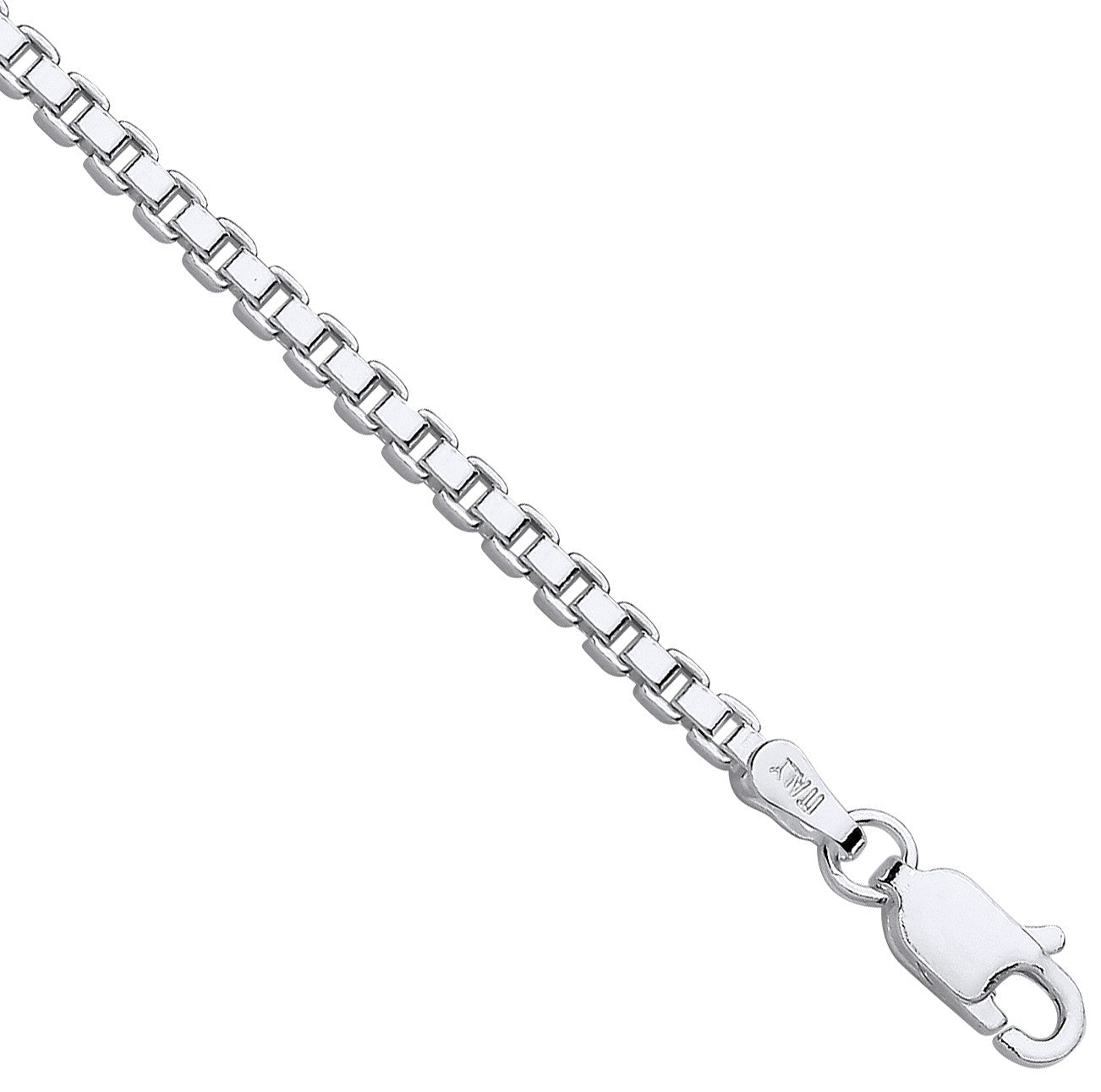 Sterling Silver 2.5mm Box Chain