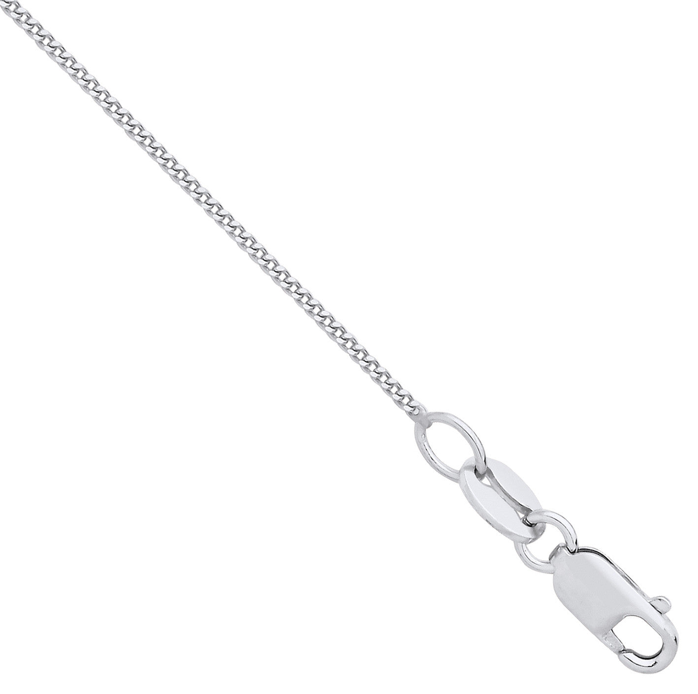 Platinum 0.9mm Curb Chain