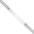 Sterling Silver 5mm Fancy Link ID Bracelet