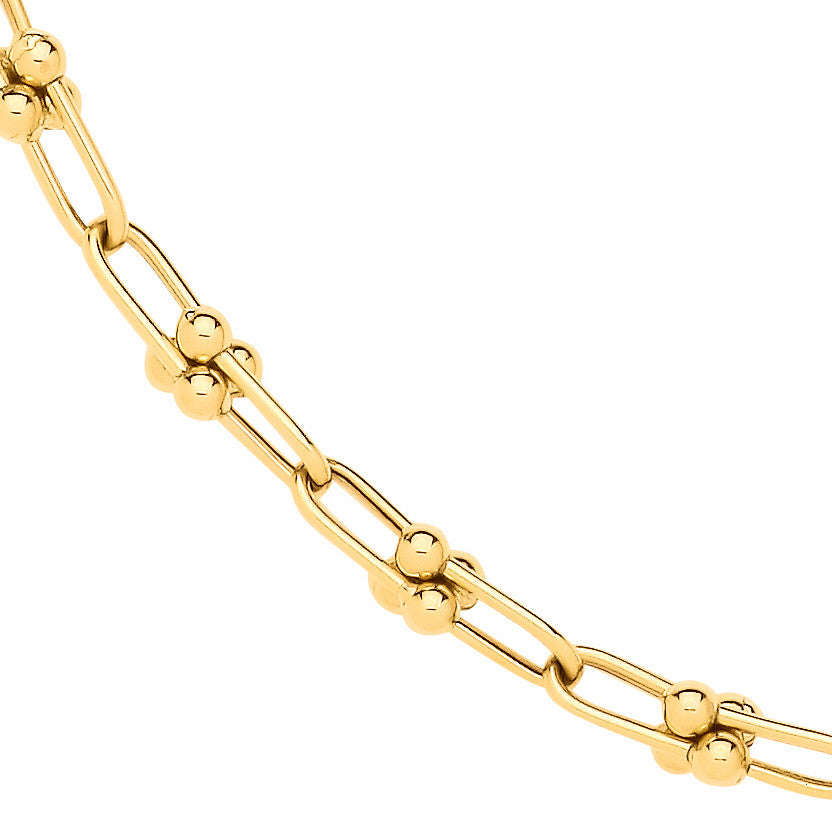 9ct Yellow Gold Chain 18" Necklace/Ladies Bracelet