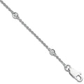 18ct White Gold 0.20ct Diamond by the yard Rubover Bracelet
