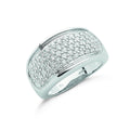9ct White Gold 1.00ct Diamond Bombay Ring