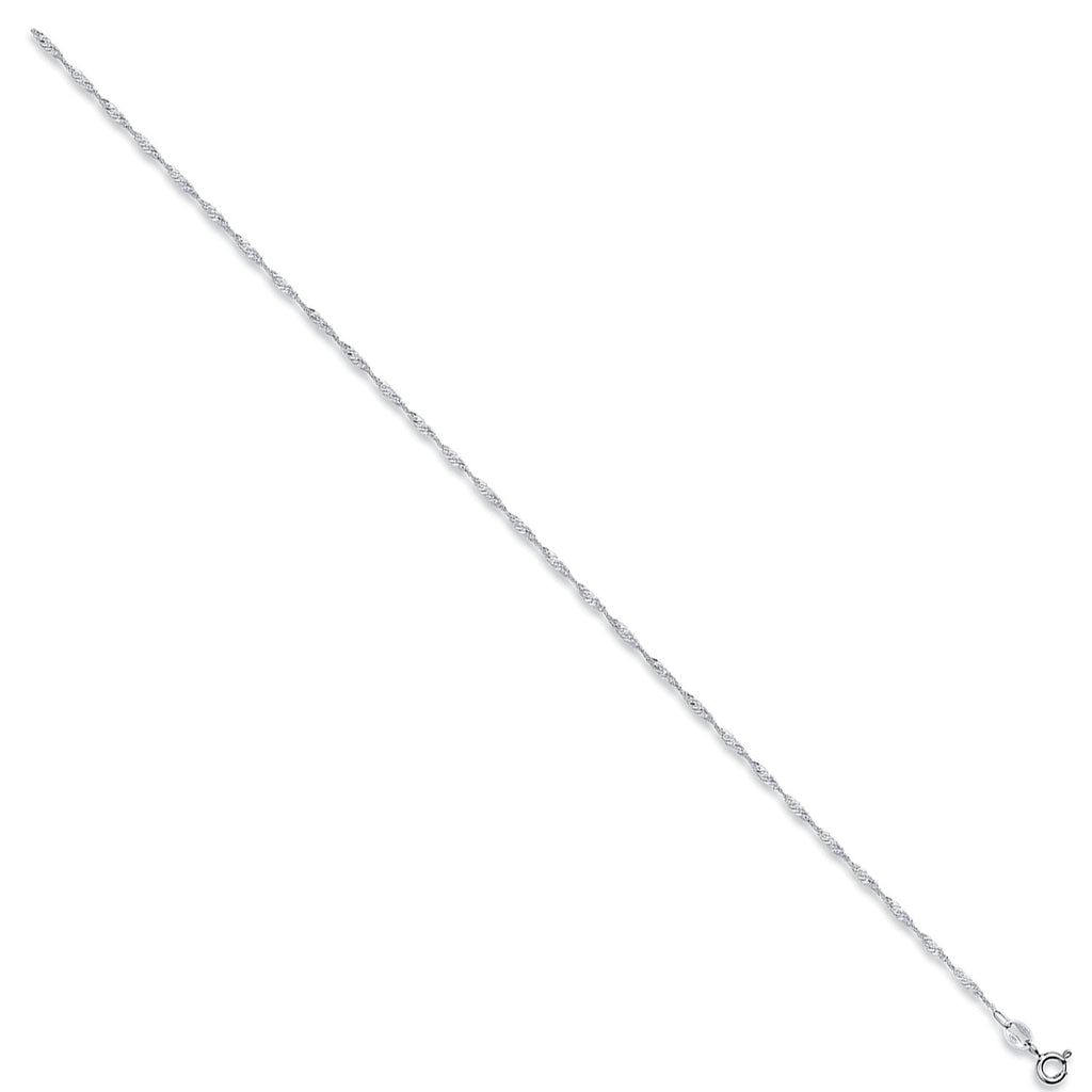 Sterling Silver 1.6mm Singapore Chain