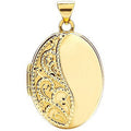 9ct Yellow Gold Oval Shaped Locket