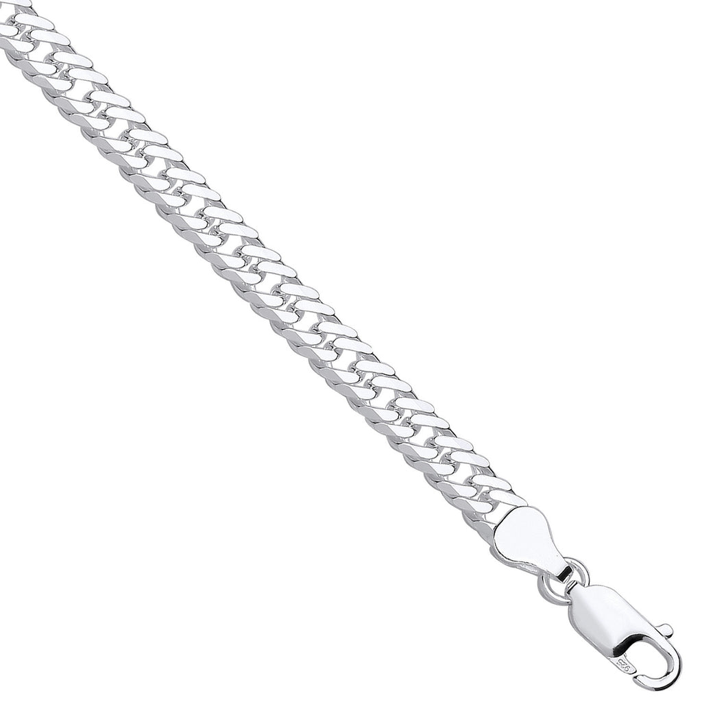 Sterling Silver Double Curb 6mm Chain 18