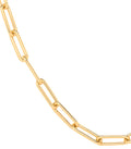 9ct Yellow Gold Paper Clip Hollow 4.6mm Necklace/Bracelet