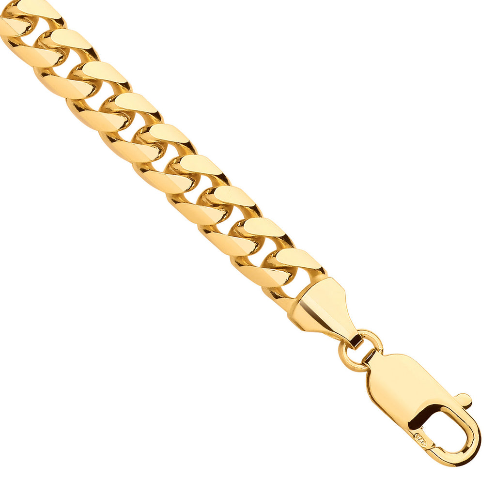 9ct Yellow Gold Miami Link 6.5mm Chain
