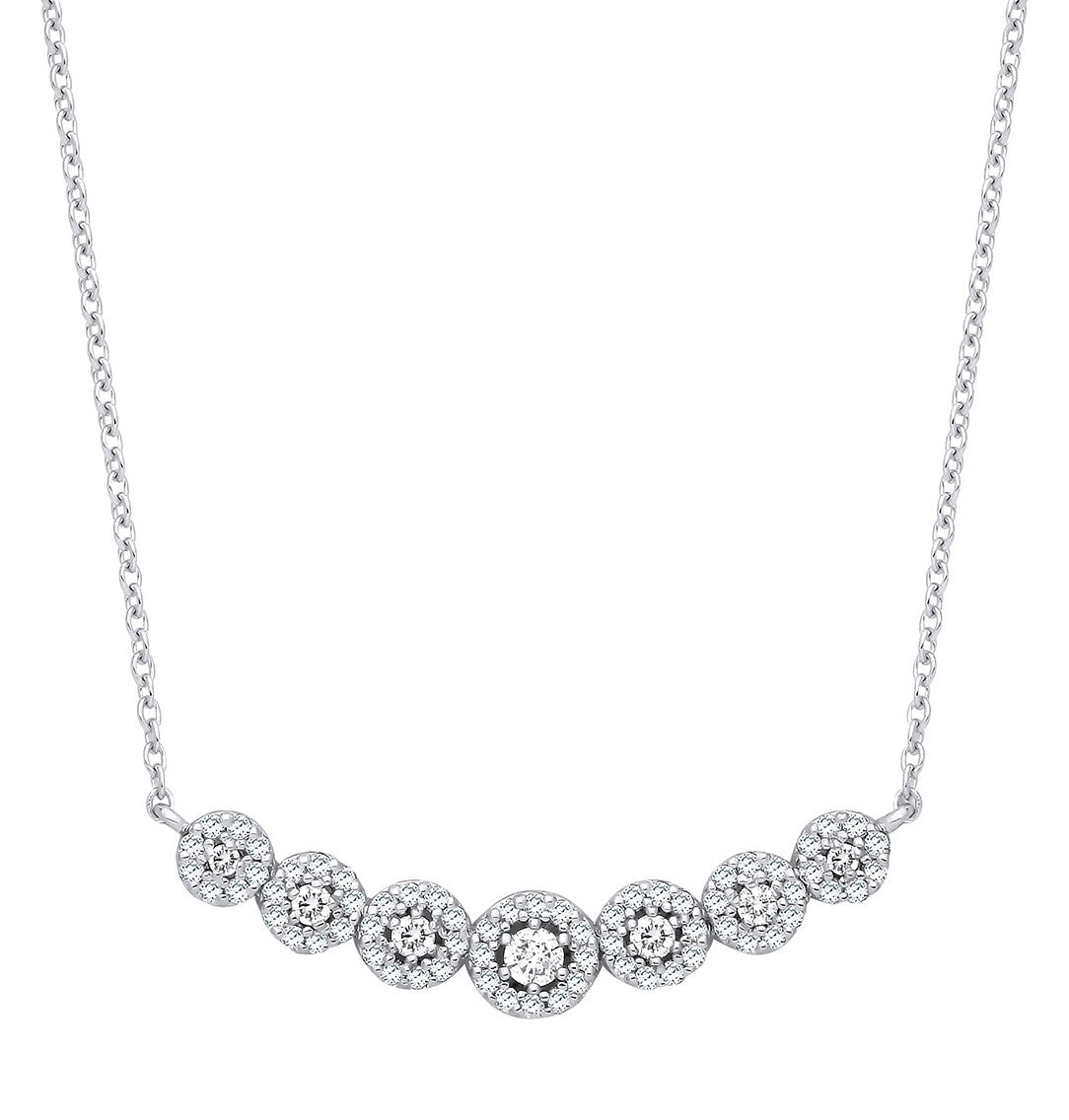 18ct White Gold Necklace 0.50ctw