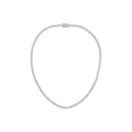 9ct White Gold 10.00ctw Lab Grown 17" Diamond Tennis Necklace WGI Certified