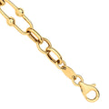 9ct Yellow Gold Pivot Link Ladies Bracelet
