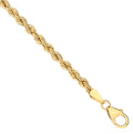 14ct Yellow Gold Hollow Rope 2.7mm Chain