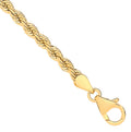 14ct Yellow Gold Hollow Rope 3.3mm Chain
