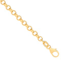 14ct Yellow Gold Hollow Round Diamond Cut Belcher 3.3mm Chain