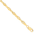 14ct Yellow Gold Hollow Shiny Anchor 3.3mm Chain