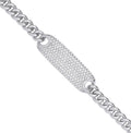 Sterling Silver 5.0mm Curb ID Ladies Bracelet