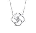 Sterling Silver White Shell Swirl Necklace