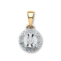 9ct Yellow Gold 0.07ct Diamond Pendant