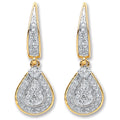 9ct Yellow Gold 0.25ct Dia Drop Earrings