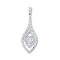 18ct White Gold 0.60ct Diamond Drop Pendant