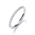 18ct White Gold half Eternity Diamond 0.16ct Ring