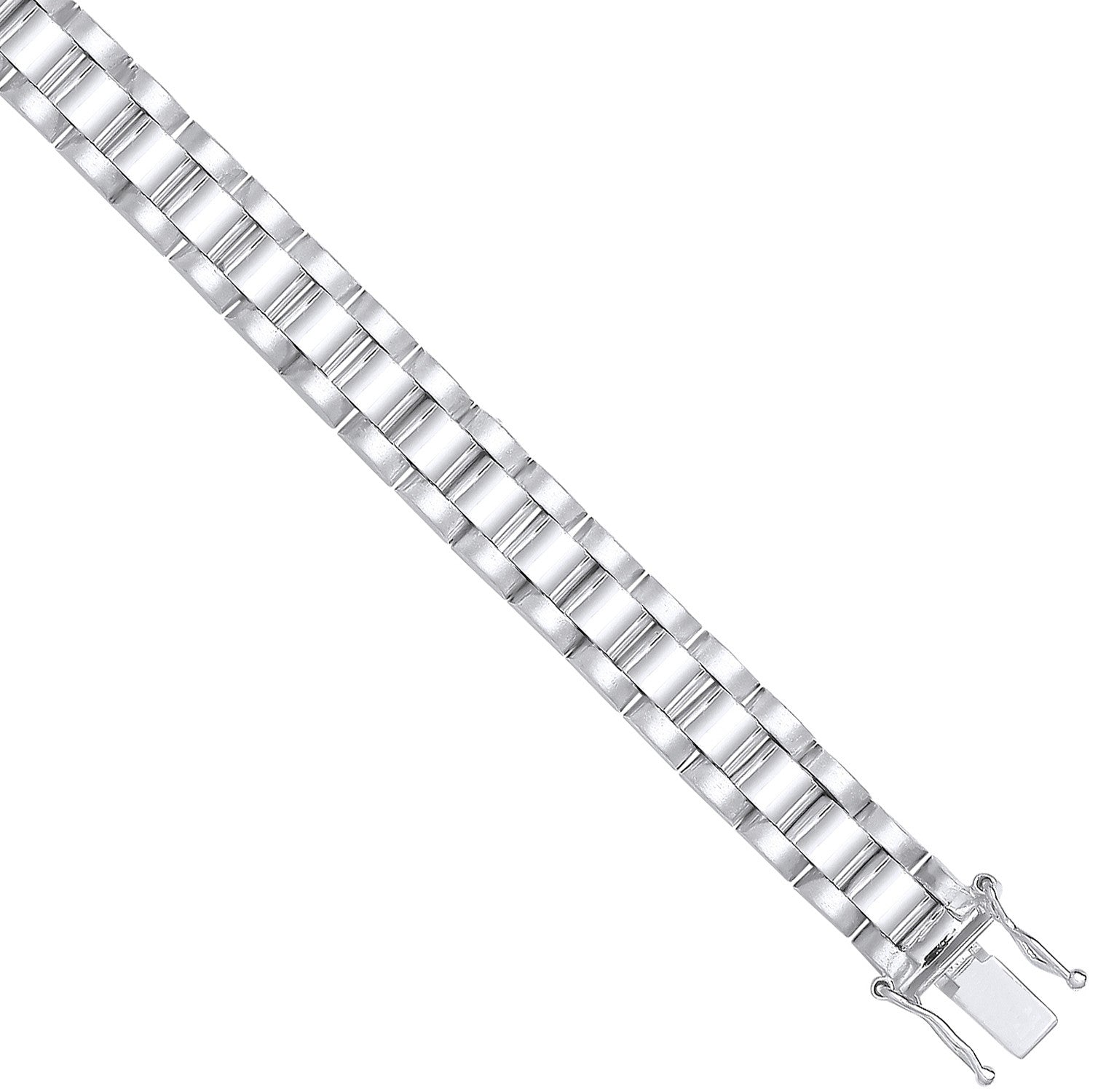 Sterling Silver 8mm Fancy Link Kids Bracelet