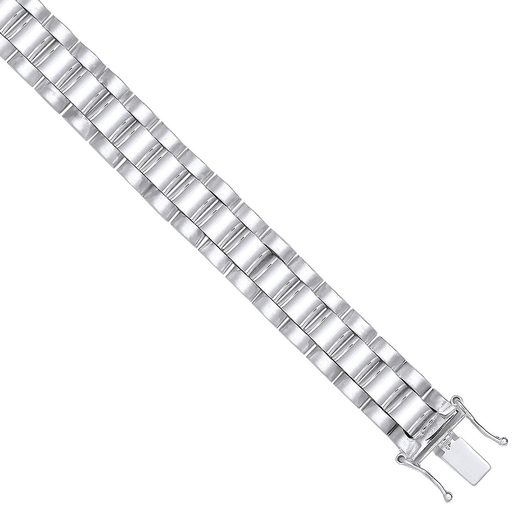 Sterling Silver 10mm Fancy Link Kids Bracelet