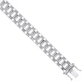 Sterling Silver 10mm Fancy Link Kids Bracelet
