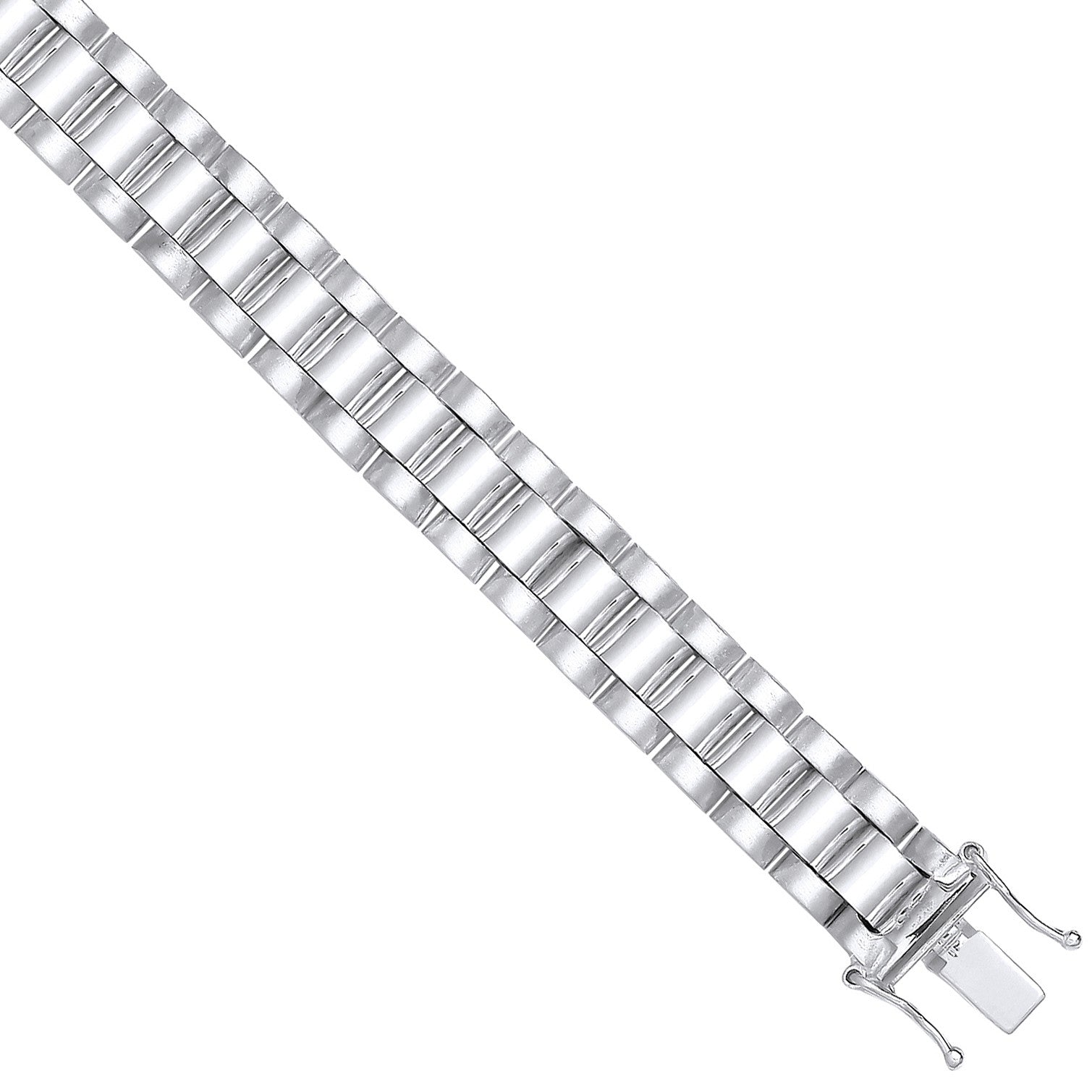 Sterling Silver 10mm Fancy Link Kids Bracelet
