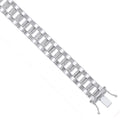 Sterling Silver 10mm Fancy Link Gents Bracelet