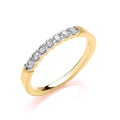 9ct Yellow Gold 0.25ct Diamond Half Eternity Ring